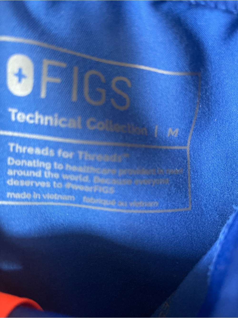 Figs high waisted Zamora joggers in winning blue, women’s size medium - Picture 3 of 4